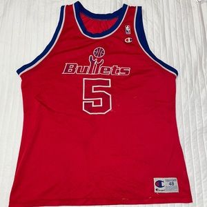 Juwan Howard Washington Bullets Champion Jersey 48